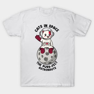 Cats in space the purr-fect astronauts T-Shirt